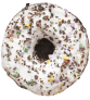 Donut with colored sprinkles