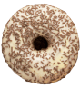 Donut with chocolate sprinkles