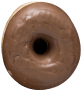 Donut with chocolate cream